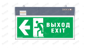 Аварийный указатель эвакуационного выхода «ВЫХОД/EXIT налево» PL EM 1.0