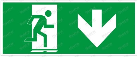 Пиктограмма "Указатель движения к выходу PL Р24"