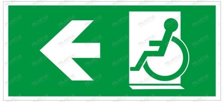 Пиктограмма "Указатель движения к выходу PL Р43"