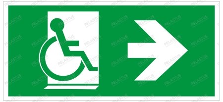 Пиктограмма "Указатель движения к выходу PL Р42"