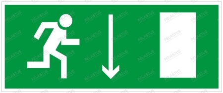 Пиктограмма "Указатель движения к выходу PL Р34"