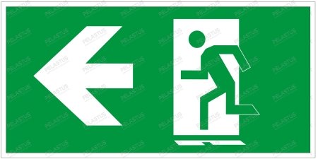 Пиктограмма "Указатель движения к выходу РL P22"